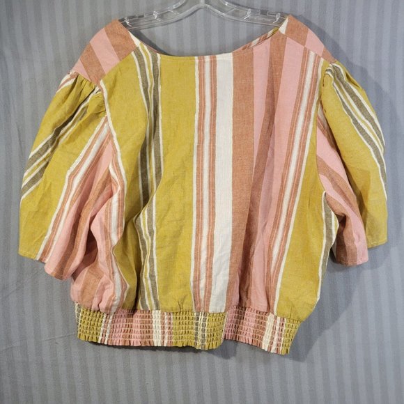 Est.1946 Women's  Striped Linen blend Skirt Set Size XL - Picture 3 of 9